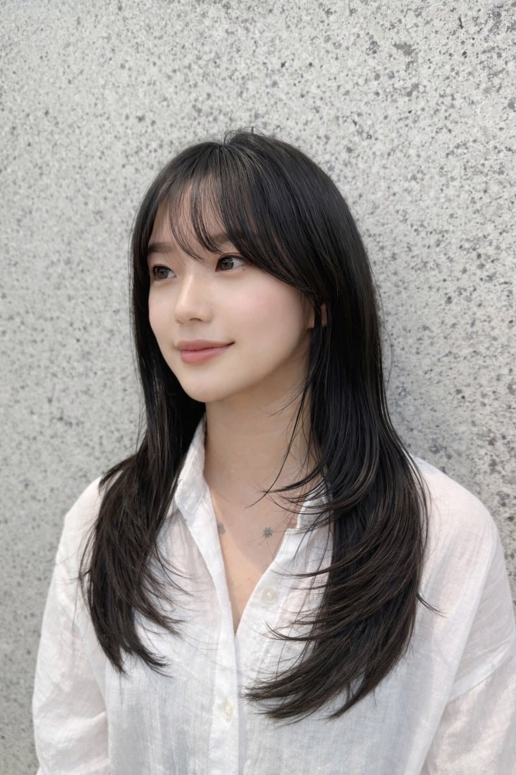 레이어드 매직셋팅 스타일 사진