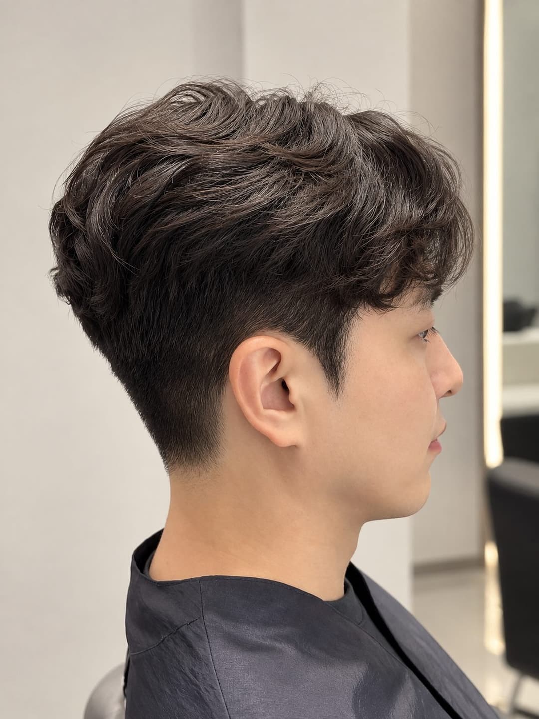 가르마펌 스타일 사진