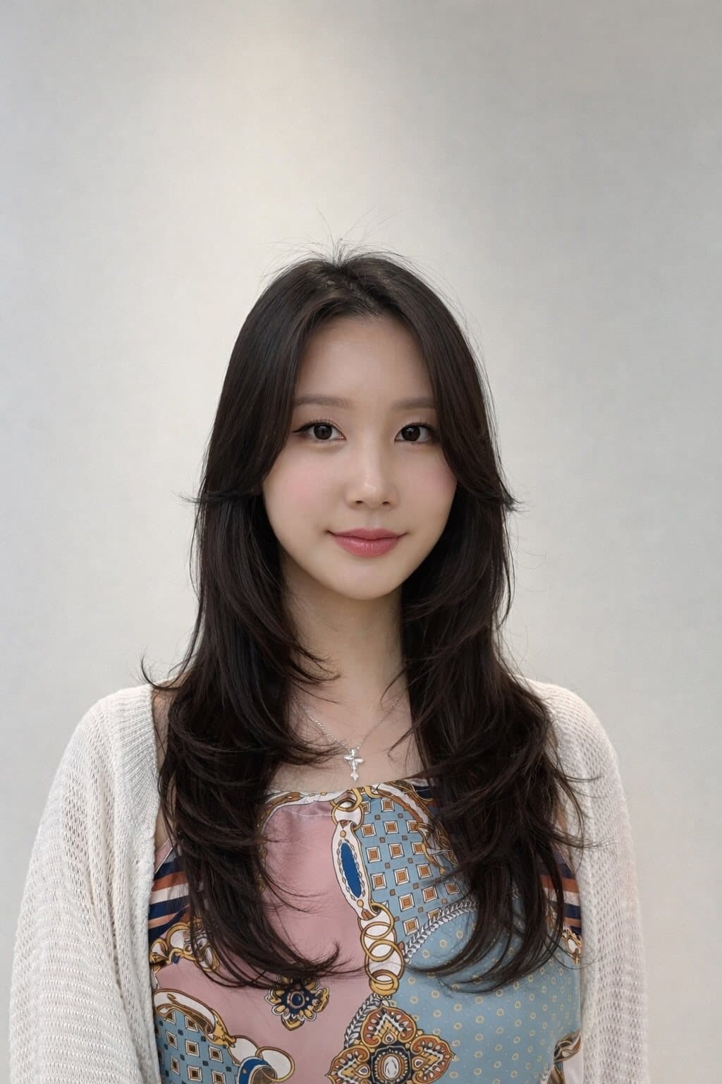 레이어드 CS컬 뿌리펌 스타일 사진