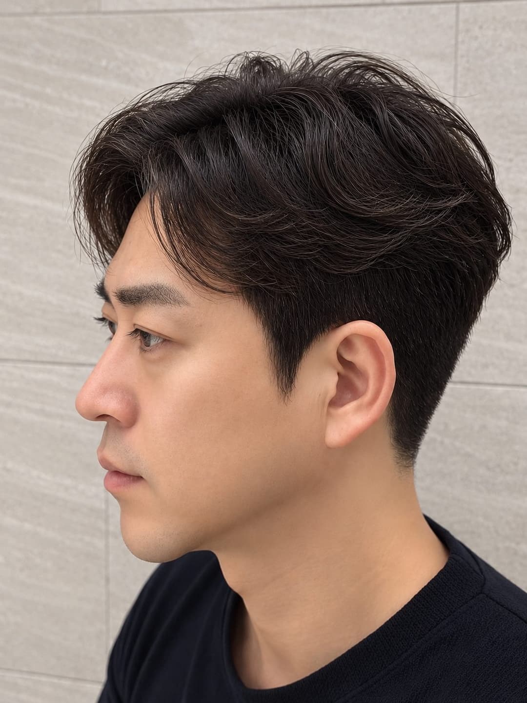 가르마펌 스타일 사진