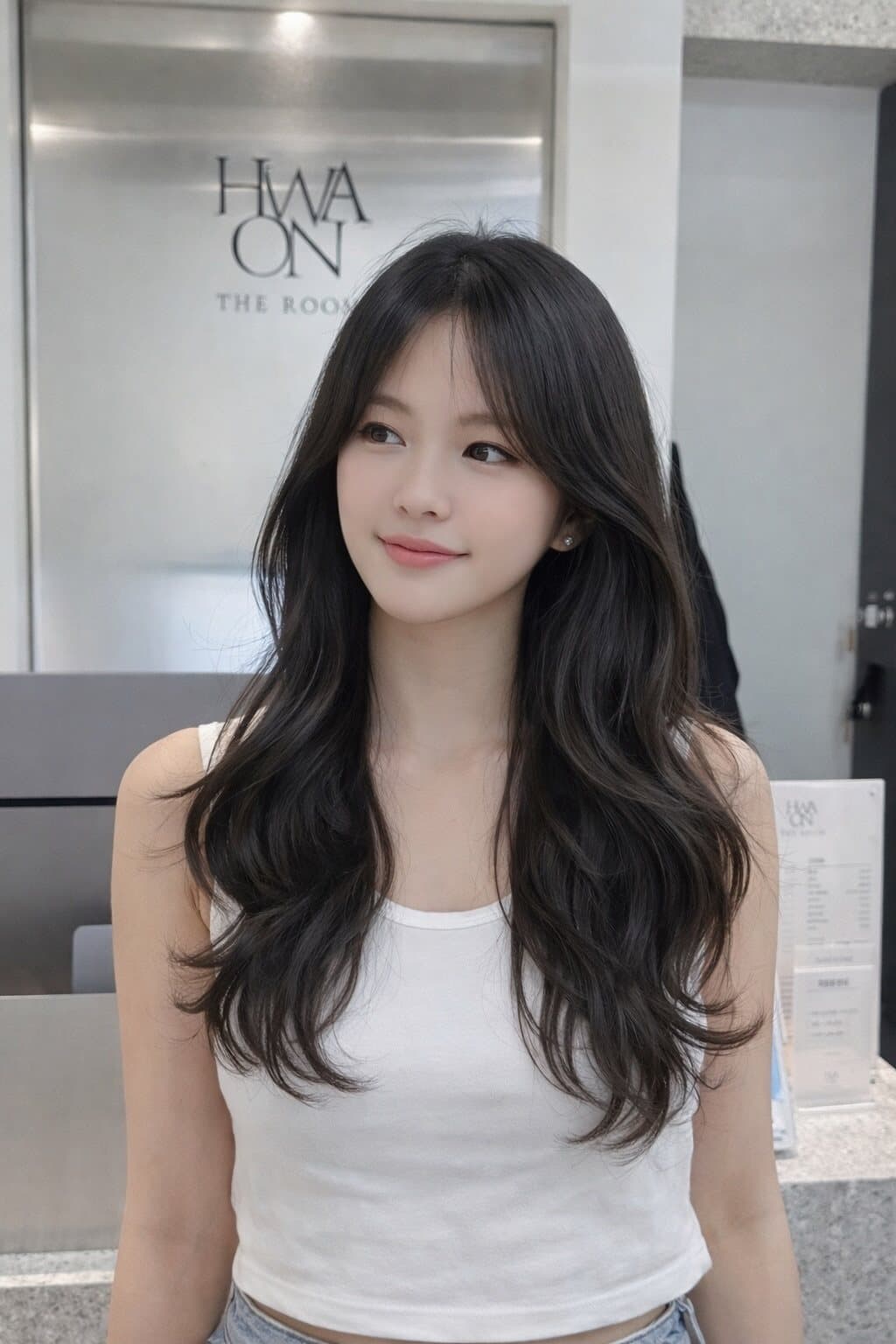 굵은 컬 빌드펌 스타일 사진