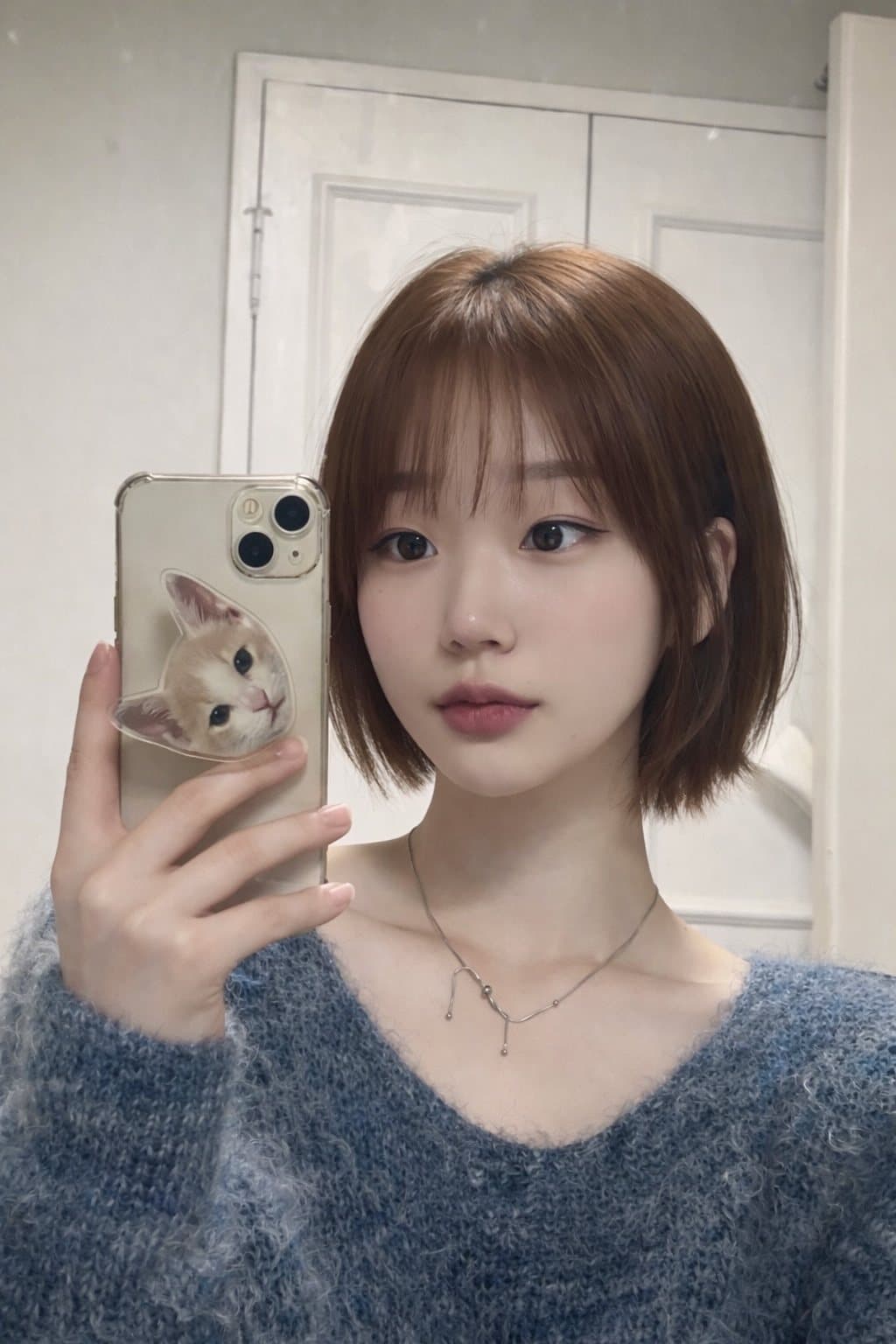 태슬컷 오렌지브라운 스타일 사진