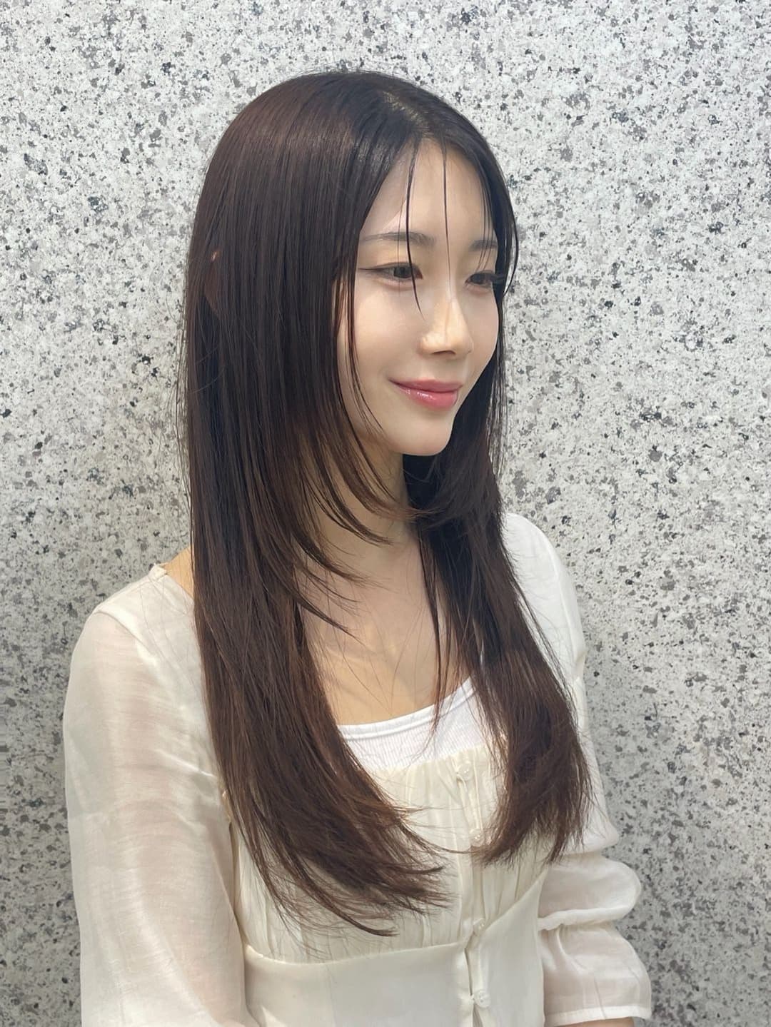 레이어드컷 스타일 사진