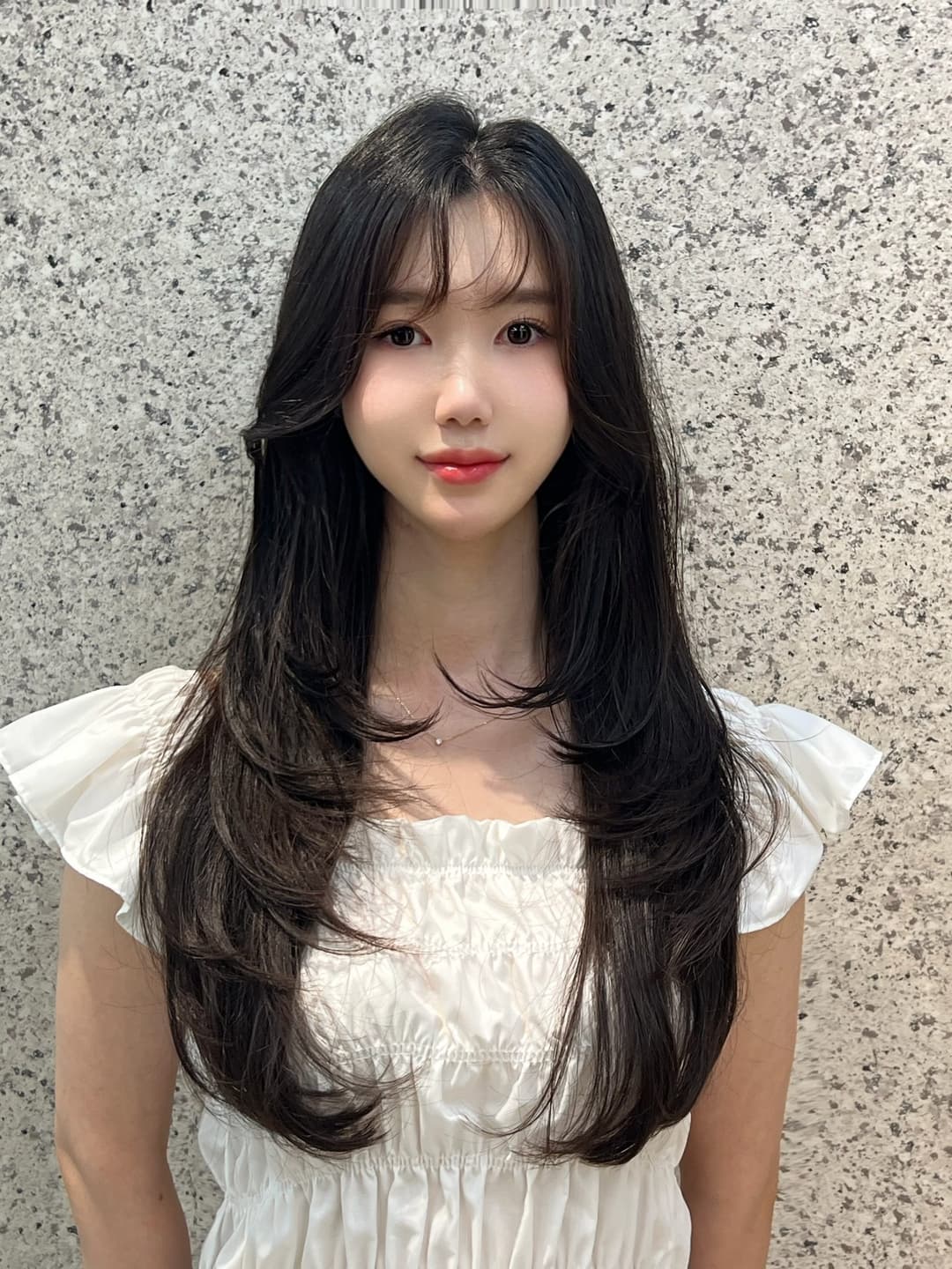 레이어드컷 스타일 사진