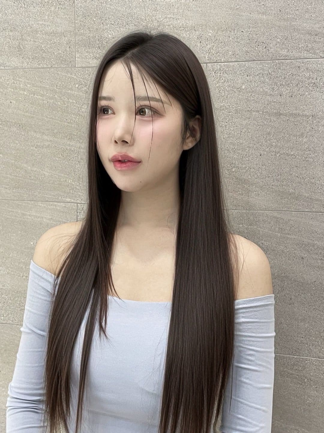 슬릭펌 스타일 사진