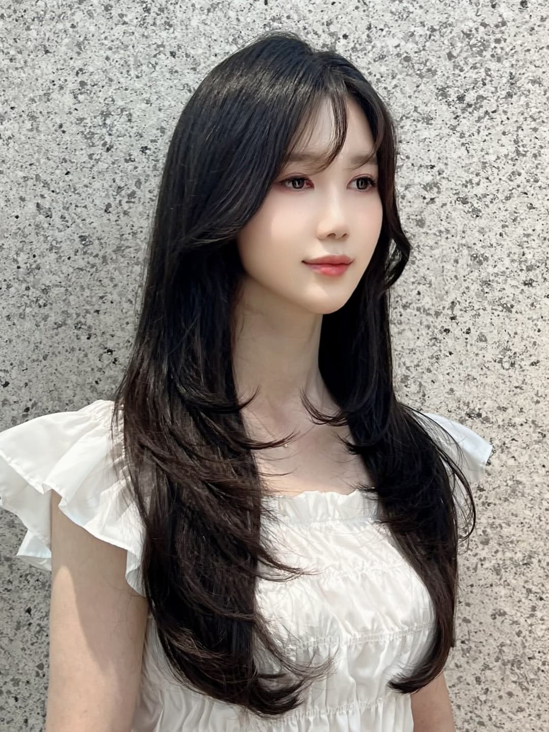레이어드컷 스타일 사진